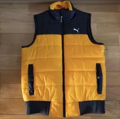 PUMA プーマ ベスト 中綿ベスト イエロー ブラック ＸＬ