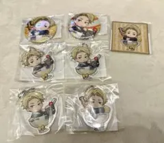 呪術廻戦 ちゃぽんっ！ まるくじ 七海建人 缶バッチ アクリルキーホルダー