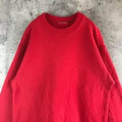 A3362古着　スウェット　レッド　無地　90s Y2Kのサムネイル