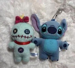 東京ディズニーリゾート スティッチ＆スクランプ ぬいぐるみキーチェーン