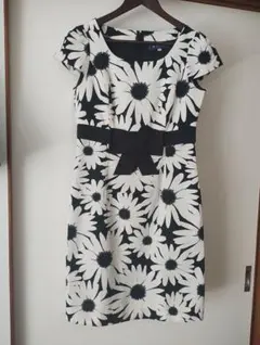 ②エムズグレイシー38　ワンピース　花柄　リボン