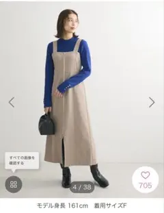 GreenParksSELECT ELENCAREDUEスエードポンチジャンスカ