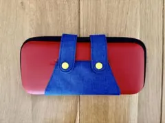 Nintendo Switch用のマリオ風カバーケース、収納ポケット付き