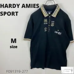 訳有 HARDY AMIES SPORT ハーディエイミス ポロシャツ ロゴ刺繍