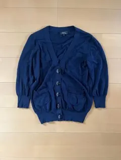 カーディガン ネイビー カーディガン