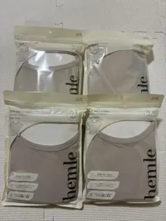 【匿名】3COINS バックオープンTシャツ アイボリー M-Lサイズ４点セット