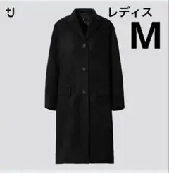 ユニクロ+J カシミヤブレンドチェスターコート　黒