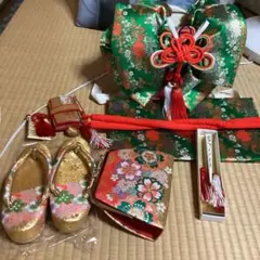 七五三 七歳用フルセット 帯幅18センチ草履21 センチ - メルカリ