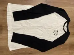 RVCA ルーカ ラグランTシャツ 長袖 白黒　L