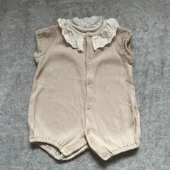 即購入可　西松屋　エルフィンドール　ロンパース　ベージュ　70サイズ