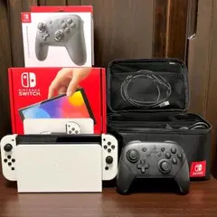 Nintendo Switch 有機ELモデル+プロコン+まるごと収納バッグ