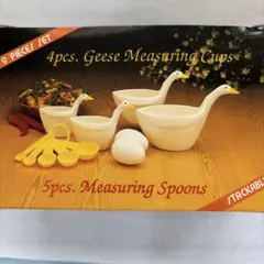 【新品・未使用】グースメジャーリングカップスプーンセットのサムネイル