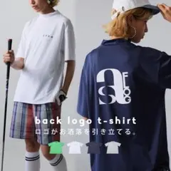 美品*ANTIQUA GOLF × STCH*バックロゴTシャツ トップス