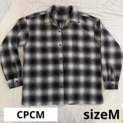 CPCM ネルシャツ オンブレチェック M