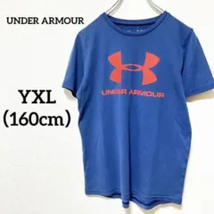 アンダーアーマー　ジュニア　キッズサイズ　ビッグロゴプリント半袖Tシャツ　春夏