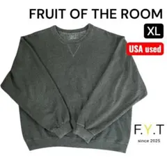 FRUIT OF THE ROOM スウェット ダークグレー XL USA古着