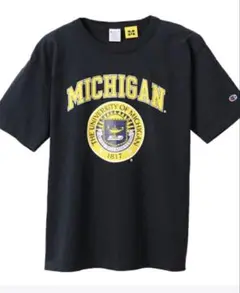 Champion MICHIGAN Tシャツ ブラック M