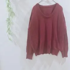 【ロペピクニック】ニットセーター　シンプル　重ね着　カジュアル