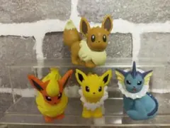 【美品】　ポケモンキッズ　指人形　イーブイ　シャワーズ　サンダース　ブースター②