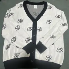 ANDGEEBEE ロゴニットカーディガン