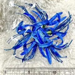 【未開封】ジャンク　彼岸花ヘアクリップ　青　1個