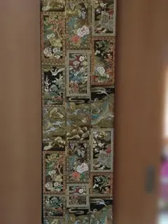 新品！子供用袋帯 華紋 花唐草文様 金糸 黒地 豪華絢爛 - メルカリ