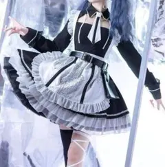 オークション限定値下げ 高嶺ヒナ メイド服 サイバー ブラック malymoon オークション限定値下げ 高嶺ヒナ メイド服 サイバー ブラック