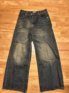 希少品 MENES Mud Wide denim Pants