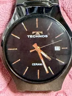 美品　TECHNOS テクノス セラミック 腕時計 メンズ