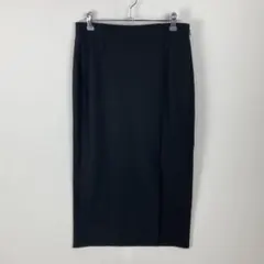 美品 GU ジーユー カットソーナローミディスカート タイト 前スリット ゴム