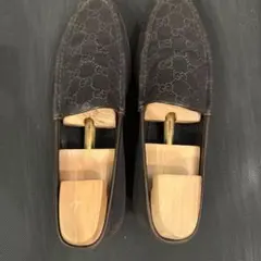 GUCCI GG柄 ローファー ダークブラウン メンズ