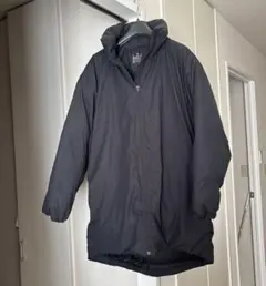 MUJI　無印良品　水を弾くスタンドカラーダウンコート　ブラック/男女兼　S〜M