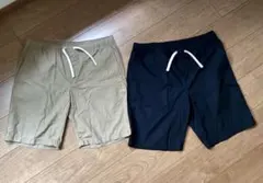 【美品】無印良品　MUJI　ショートパンツ　ハーフパンツ　L メンズ　2着セットのサムネイル