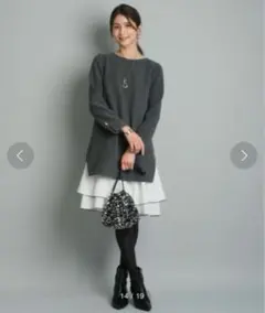 【美品】ジャスグリッティ バイカラーヘムカットワンピース ワンピ