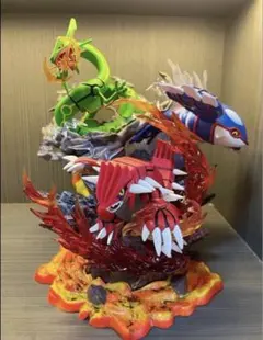 ポケモン フィギュア レックウザ グラードン カイオーガ ポケモンフィギュア グラードン カイオーガ レックウザLED付き 新品即