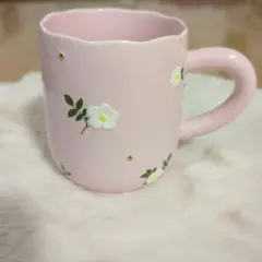 Francfranc 花柄 ピンク マグカップ