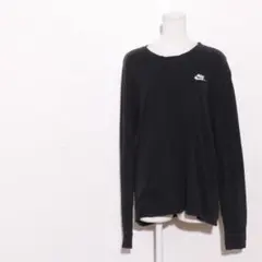 NIKE ロンT ワンポイント刺繍 L（F86）
