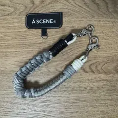 Á SCENE デザイン パラコード ストラップ グレー