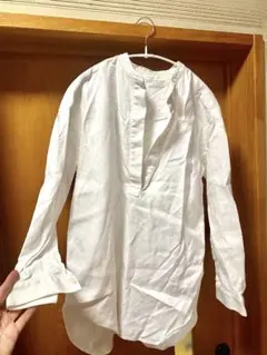 ユニクロUNIQLO メンズ　レディース　白　厚めシャツ　XS〜S ユニセックス