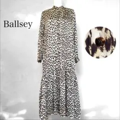 美品Ballsey トゥモーローランド　レオパード柄 ギャザーワンピースM~L