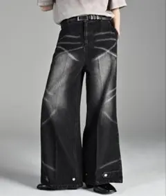 【ADRER】新品Sサイズ　エクストラクオリティワイドフレアパンツ