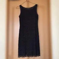 ドレス　黒　フォーマル　結婚式、パーティー用 羽織付き