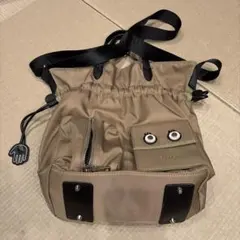nouer 2way 巾着 ショルダーバッグ ベージュのサムネイル