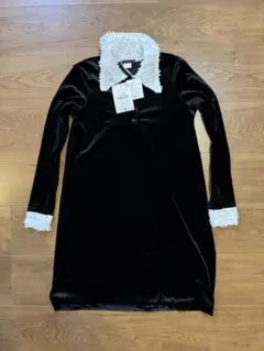 ZARAタグ付き　ベルベット ブラック ワンピース フォーマル 長袖