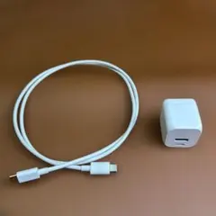 USB-A Type-C充電アダプタとケーブル 20W FS-EDAC20-WH