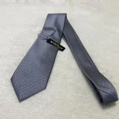 【新品未使用】グレー ダイヤモンドパターン ネクタイ ウォッシャブル加工
