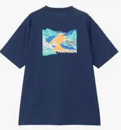 XLサイズ　ヘリーハンセン　ランドスケープティー Tシャツ　ネイビー　北欧