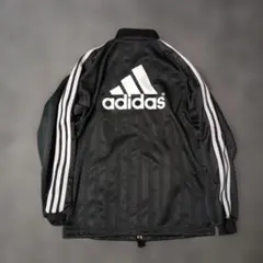 adidas Y2K ピステ 常田 ナイロンジャケット 黒 ビッグロゴ XO - メルカリ