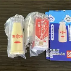 雪印メグミルクミニチュアチャーム2点セット⑩食品ガチャ フルーツ瓶 ラスト1点