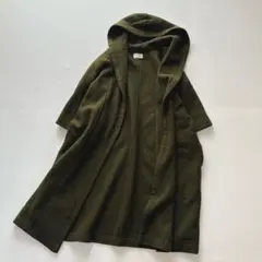 【美品】丸文商店 プラワン ＋One ウール カーディガン　アウター　羽織り